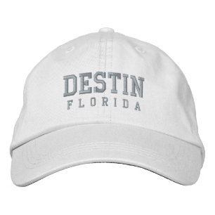 Destin Florida geborduurde honkbalhoed Pet