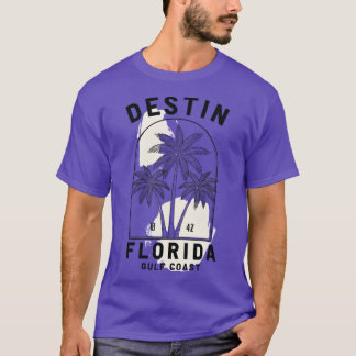 Destin Florida Gulf Coast Minimalistische Palm Tre T-shirt