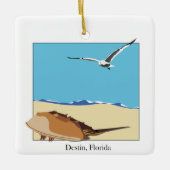 Destin, Florida Hoefijzer Krab Zee Gull Beach Keramisch Ornament (Voorkant)