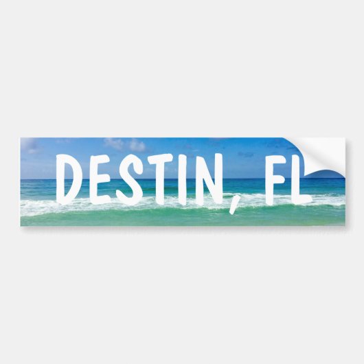 Destin Florida Mooi Ocean Photo Beach Bumpersticker (Voorkant)