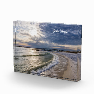 Destin Florida Soirée Vagues Bloc photo