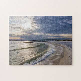 Destin Florida Soirée Vagues Jigsaw Puzzle