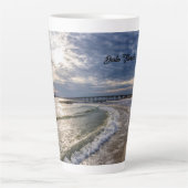 Destin Florida Soirée Vagues Latte Mug (Devant)
