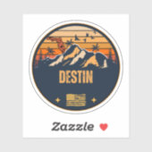 Destin, Florida Sticker (Vel)