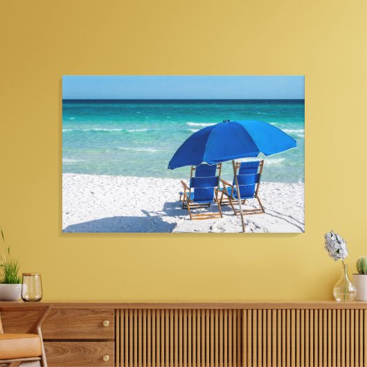 Destin Florida stoelen en paraplu canvas (Insitu (Woonkamer))