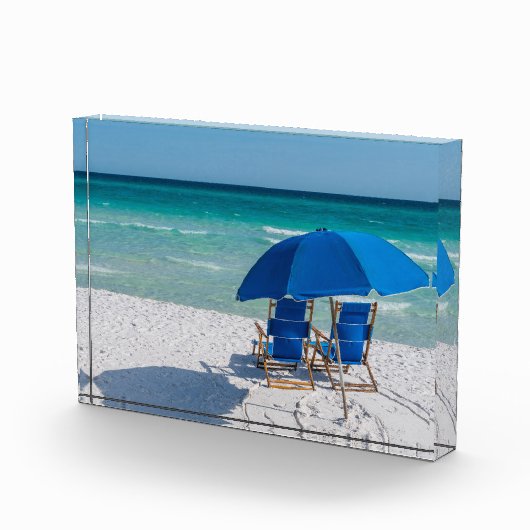 Destin Florida stoelen en paraplu fotoblok (Rechts)