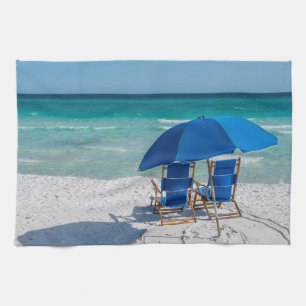 Destin Florida stoelen en paraplu keukenhanddoek