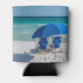 Destin Florida stoelen en paraplu Koelbox Blikjeskoeler (Voorkant)