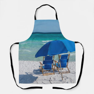 Destin Florida stoelen en paraplu Schort
