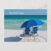 Destin Florida Stoelen En Parasol Beterschap Briefkaart (Voorkant)