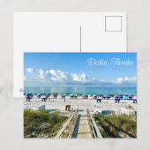 Destin Florida strand parasols Fotografie Briefkaart (Voorkant / Achterkant)