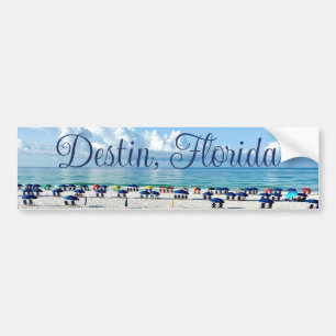 Destin Florida strand parasols Fotografie Bumpersticker