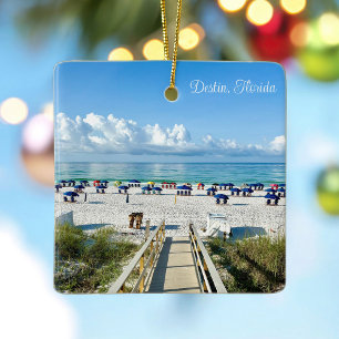 Destin Florida Strandfotografie Kerst Keramisch Ornament