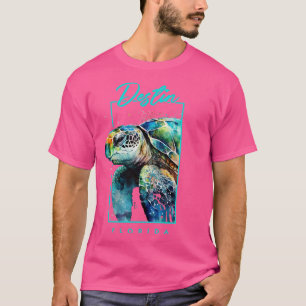 Destin Florida Waterverf Zee schildpad Portret T-shirt