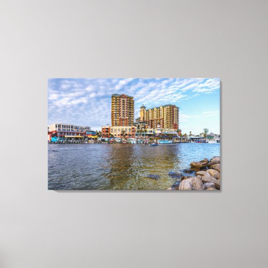 Destin Harbour Boardwalk Canvas Afdruk (Voorkant)