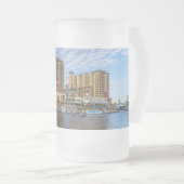 Destin Harbour Boardwalk Frosted Beer Mug (Devant droit)