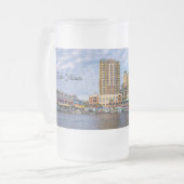 Destin Harbour Boardwalk Frosted Beer Mug (Devant gauche)