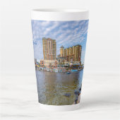 Destin Harbour Boardwalk Latte Mug (Devant)