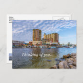 Destin Harbour Boardwalk Penser À Vous Carte Posta (Devant / Derrière)