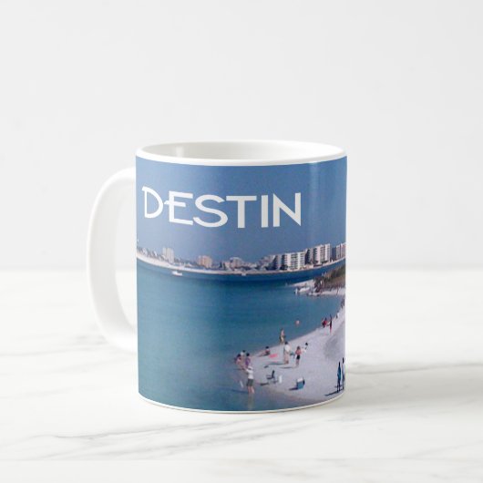 Destin, strand van Florida en skyline Koffiemok (Voorkant links)