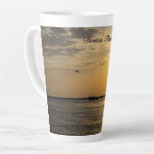 Destin Sunset And Helicopters Latte Mug (Angle gauche)
