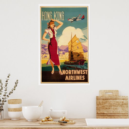 Destination : Affiche Hong Kong (Cuisine)