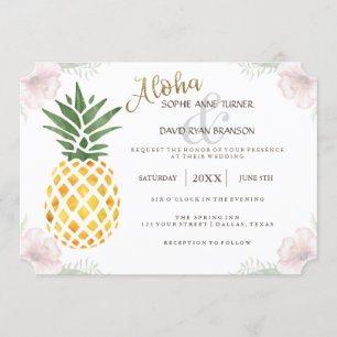 Destination Aloha Tropical Beach Invitation de mar