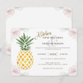 Destination Aloha Tropical Beach Invitation de mar (Devant / Derrière)