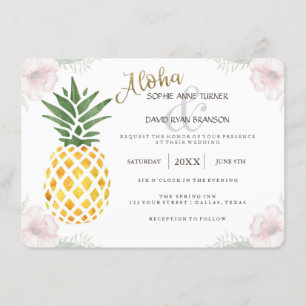 Destination Aloha Tropical Beach Invitation de mar