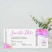 Destination Anniversaire Carte d'embarquement Enre (Debout devant)