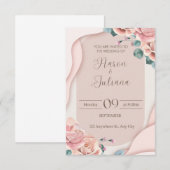 Destination Beach Wedding Invitation (Devant / Derrière)