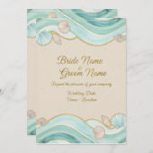 Destination Beach Wedding Invitation (Devant / Derrière)