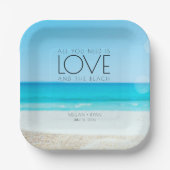 Destination Beach Wedding Papieren Bordje (Voorkant)