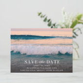 Destination Beach Wedding Photo  Save The Date (Staand voorkant)