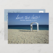 Destination Beach Wedding Save the Date Briefkaart (Voorkant / Achterkant)