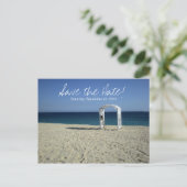 Destination Beach Wedding Save the Date Briefkaart (Staand voorkant)