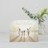 Destination Carte de Noël Sable est la nouvelle ne (Debout devant)