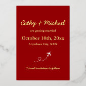 Destination carte rouge mariage chinois enregistre (Verso)