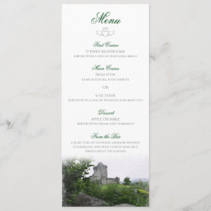 Destination d'aquarelle : Menu de l'Irlande