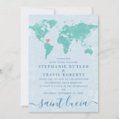 Destination de la carte mondiale | Mariage DE COUL (Devant)