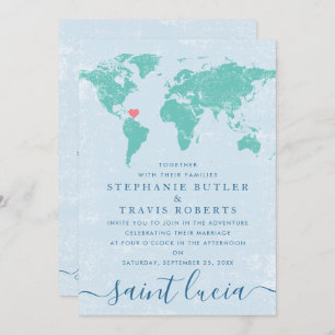 Destination de la carte mondiale   Mariage DE COUL