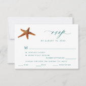 Destination de la plage d'été mariage menu choix R (Devant)