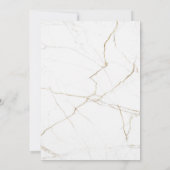 Destination de mariage Barbade Carte Tropical Gold (Dos)