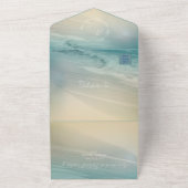 Destination de plage céleste Invitation de mariage (Dehors)