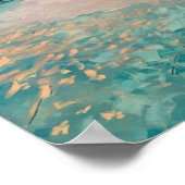 Destination de plage tropicale aux Maldives Poster (Coin)