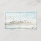 destination de plage tropicale carte de visite (Dos)