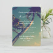 Destination de plage tropicale invitations de mari (Debout devant)