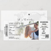 Destination Faire-part de mariage (Devant / Derrière)