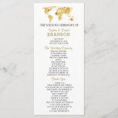 Destination Gold World Carte Programme de mariage (Devant)
