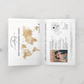 Destination Mariage Black Gold World Carte Passepo (Couchage intérieur)
